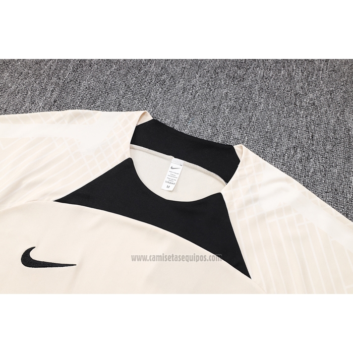 Chandal del Paris Saint-Germain Manga Corta 2023-2024 Albaricoque - Pantalon Corto